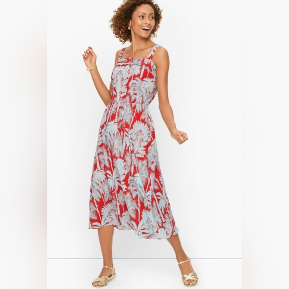 Talbots Dresses & Skirts - Talbots Oasis Palm Voile Dress